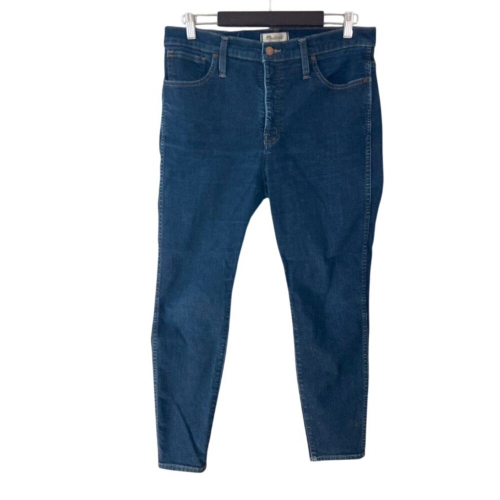 Madewell 10" High Rise Skinny Jeans Lucille Dark Wash Denim 31S